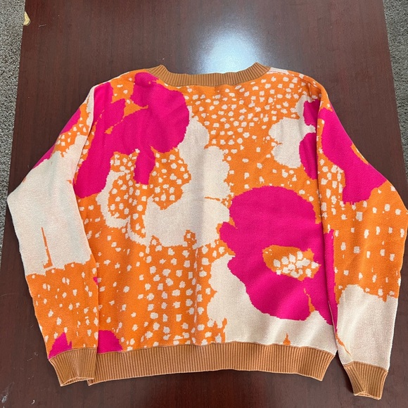 Fate Never Been Better Hot Pink Floral Sweater - Picture 6 of 6